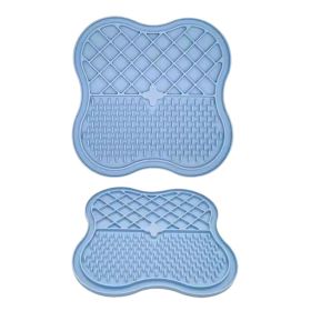 SilIcone Licking Food Mat (Color: Blue)