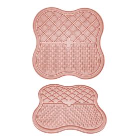 SilIcone Licking Food Mat (Color: Pink)